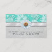 Carte De Visite Événements spéciaux Classic Green Floral (Dos)