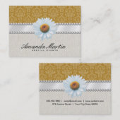 Carte De Visite Événements spéciaux | Jaune classique (Devant / Derrière)