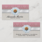 Carte De Visite Événements spéciaux | Rose classique (Devant / Derrière)