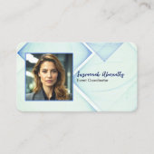 Carte De Visite Event Coordinator Square Business Photo QR Code  (Devant)