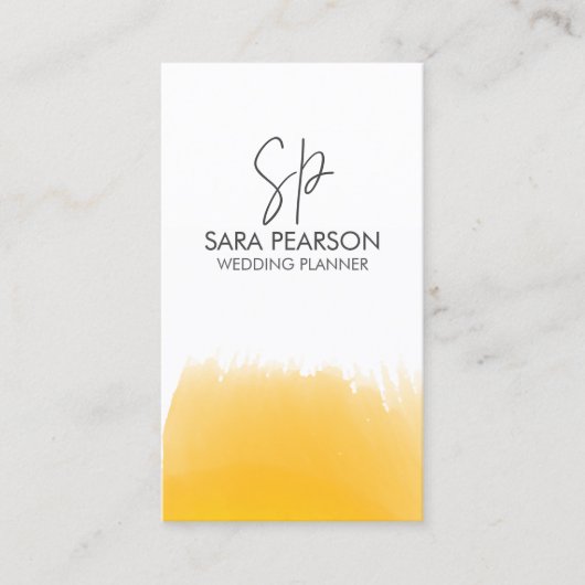 Carte De Visite Event Management Planning Monogram (Devant)