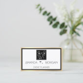 Carte De Visite Event Planner Dance Mariage Blogger Modern Gold (Debout devant)