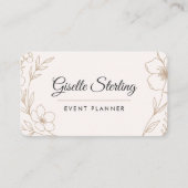 Carte De Visite Event Planner Floral  (Devant)