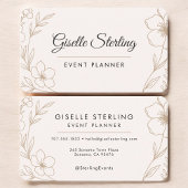 Carte De Visite Event Planner Floral 