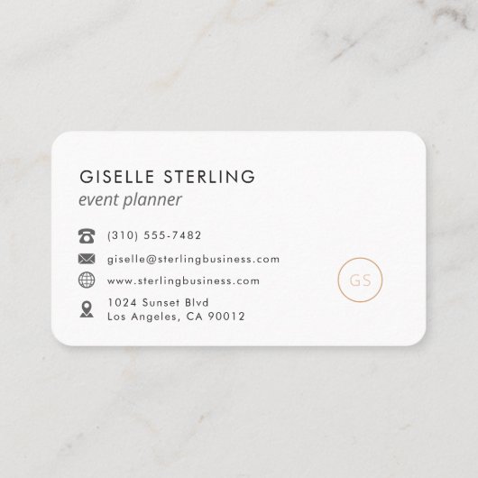 Carte De Visite Event Planner Professional (Dos)