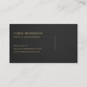 Carte De Visite Events & Entertainment Music (Dos)