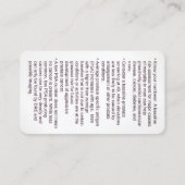 Carte De Visite  Every Man Needs a Prostate Plan​® (Dos)