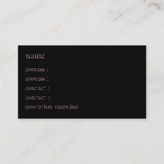 Carte De Visite Évolution de Zombie (Devant)