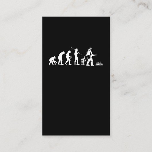 Carte De Visite Évolution des pompiers (Devant)