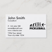 Carte De Visite Évolution du Pickleball (Devant)