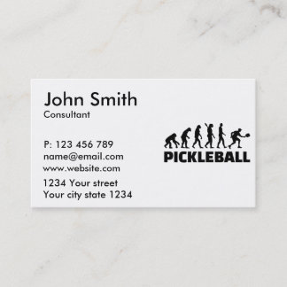 Carte De Visite Évolution du Pickleball