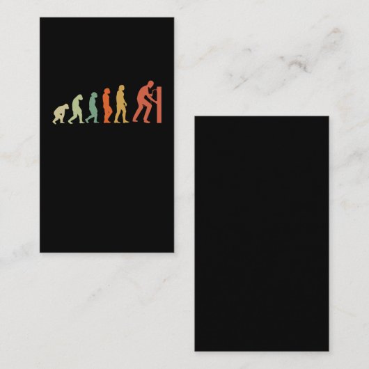 Carte De Visite Evolution Welder Rétro Artiste (Devant / Derrière)