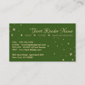 Carte De Visite Ex Lover Tarot Reader Céleste vert (Dos)