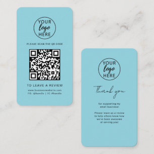 Carte De Visite Examen du logo de l'entreprise moderne et du code