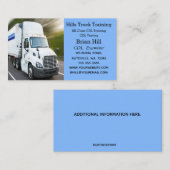 Carte De Visite Examinateur instructeur de l'école de conduite de  (Devant / Derrière)