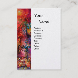 Carte De Visite EXCALIBUR MAGIQUE SWORD IMAGINAIRE MONOGRAM Red Kr