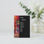 Carte De Visite EXCALIBUR noir blanc violet bleu fuchsia (Debout devant)