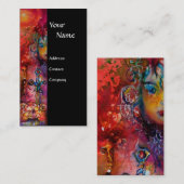 Carte De Visite EXCALIBUR noir violet fuchsia bleu blanc (Devant / Derrière)