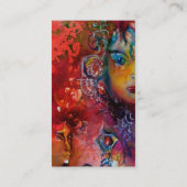 Carte De Visite EXCALIBUR noir violet fuchsia bleu blanc (Dos)