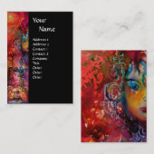 Carte De Visite EXCALIBUR noir violet fuchsia bleu blanc (Devant / Derrière)