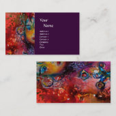 Carte De Visite EXCALIBUR violet fuchsia bleu rouge rose blanc (Devant / Derrière)