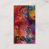 Carte De Visite EXCALIBUR violet fuchsia bleu rouge rose blanc (Dos)