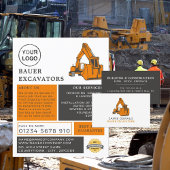 Carte De Visite Excavateur classique, Constructeurs