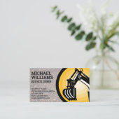 Carte De Visite Excavateur | Logo Earth Mover (Debout devant)