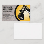 Carte De Visite Excavateur | Logo Earth Mover (Devant / Derrière)
