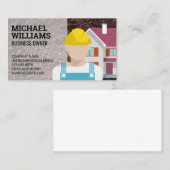 Carte De Visite Excavateur | Ouvrier du bâtiment (Devant / Derrière)