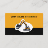 Carte de visite Excavateurs de matériel de constru (Devant)