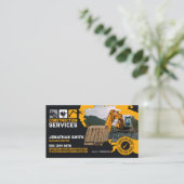 Carte De Visite Excavation, Building Construction, Concrete works (Debout devant)