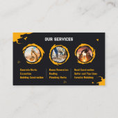 Carte De Visite Excavation, Building Construction, Concrete works (Dos)