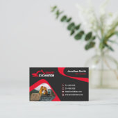 Carte De Visite Excavation, Défrichage, Construction, Démolition (Debout devant)