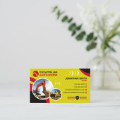 Carte De Visite Excavation, Défrichage, Construction, Terrain (Debout devant)