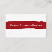 Carte De Visite Excavation Démolition Défriction Défrichage (Devant)