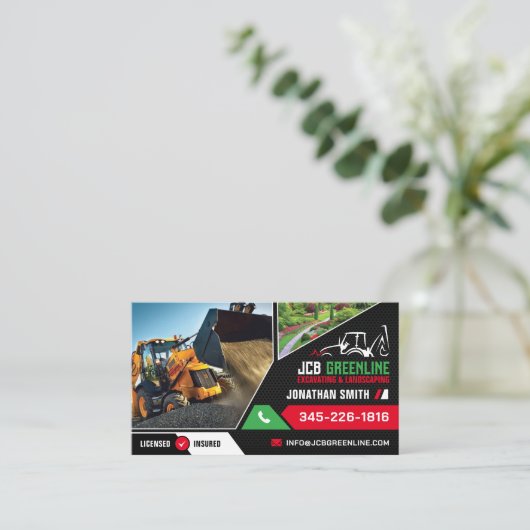 Carte De Visite excavation, Landcliering, Landscaping, constructio (Debout devant)