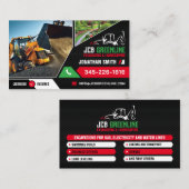 Carte De Visite excavation, Landcliering, Landscaping, constructio (Devant / Derrière)