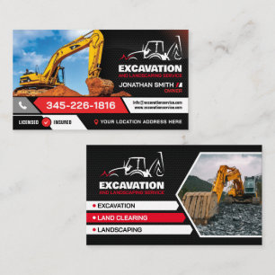 Carte De Visite excavation, Landcliering, Landscaping, constructio