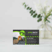 Carte De Visite Excavation, paillis, défrichage, Construction (Debout devant)