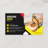 Carte De Visite Excavation, paillis forestier, défrichage (Devant)