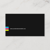 Carte de visite excentré de couleurs des services (Dos)