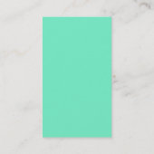 Carte De Visite Exclusif Spécial Bleu Blanc Moderne Unique (Dos)