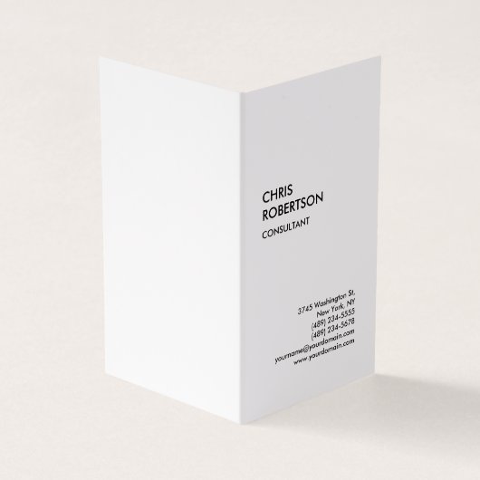 Carte De Visite Exclusif spécial noir & blanc moderne Unique (Extérieur)