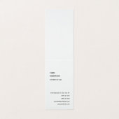 Carte De Visite Exclusif Spécial Noir & Blanc Moderne Unique (Extérieur déplié)