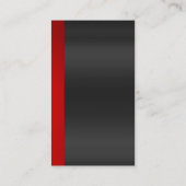 Carte De Visite Exclusif spécial Red Grey moderne unique (Dos)