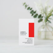 Carte De Visite Exclusif spécial rouge blanc unique (Debout devant)