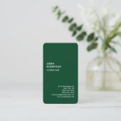 Carte De Visite Exclusive Forêt Spéciale Vert Moderne Unique (Debout devant)