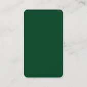 Carte De Visite Exclusive Forêt Spéciale Vert Moderne Unique (Dos)