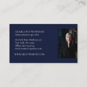 Carte De Visite Exclusive Real Estate Property photo Luxury agent (Dos)